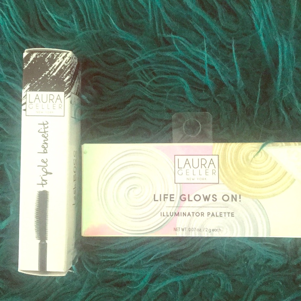 Mascara & highlighter.